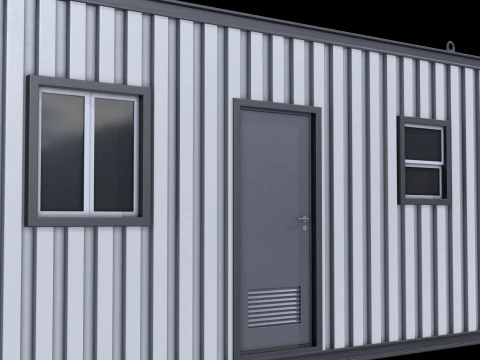 Cabana de canteiro de obras Modelo 3D