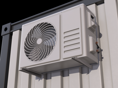 Construction Site Cabin 3D Модель
