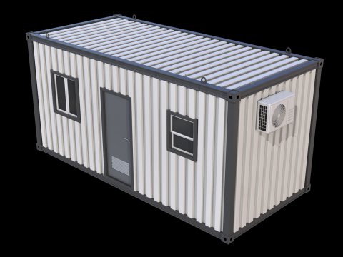 Construction Site Cabin 3D Модель