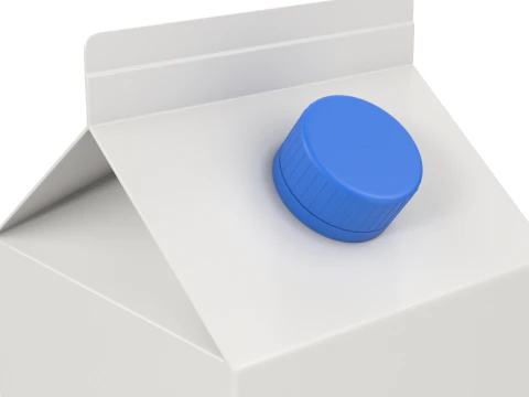 Milk Carton 3D Model