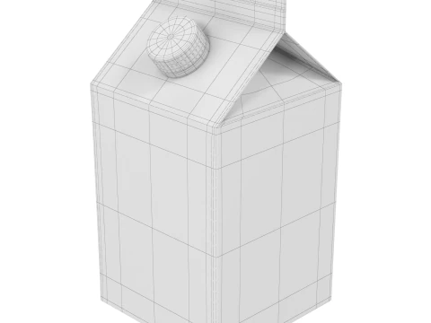 Milk Carton 3D Model