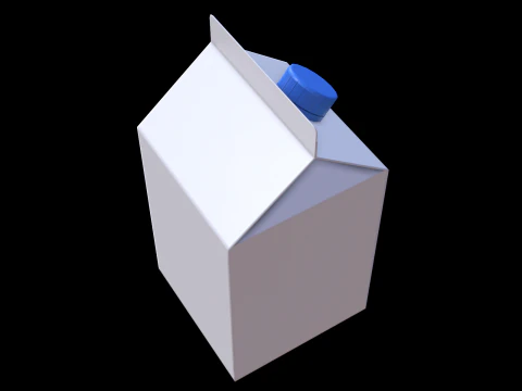 Milk Carton 3D Model