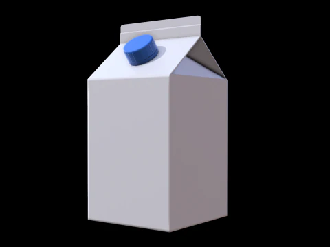 Milk Carton 3D Model