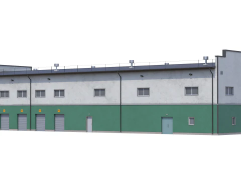 Industrial Building 17 3D Model