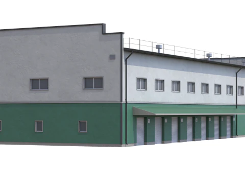 Industrial Building 17 3D Model