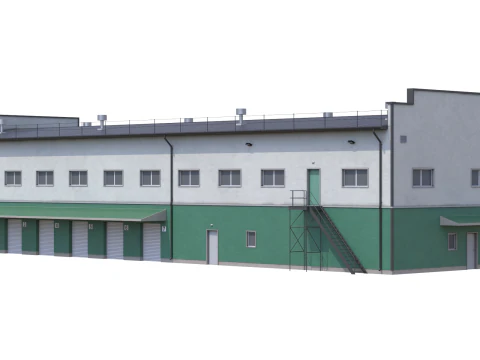 Industrial Building 17 3D Model
