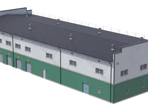 Industrial Building 17 3D Model