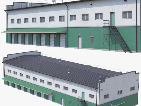 Industrial Building 17 3D Model