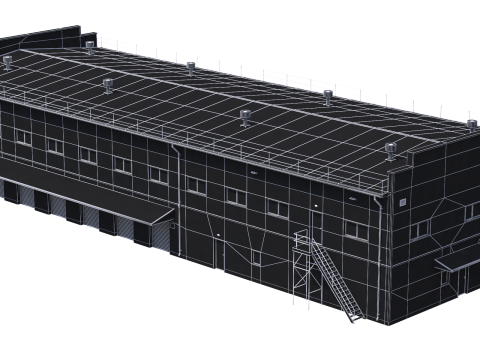 Industrial Building 17 3D 模型