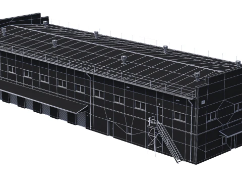 Industrial Building 17 3D Model