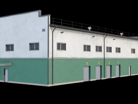 Industrial Building 17 3D Model