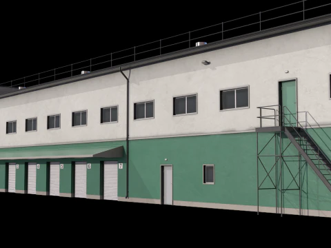 Industrial Building 17 3D Model