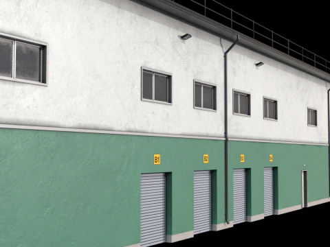 Industrial Building 17 3D Model