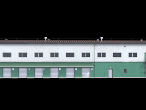 Industrial Building 17 3D Model