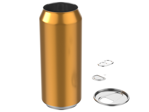 Aluminum Can 2 Model 3D