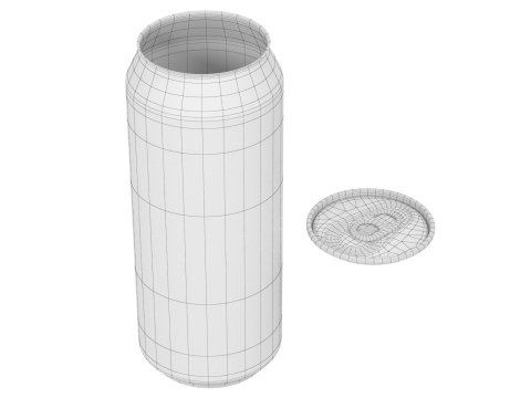 Aluminum Can 2 Model 3D