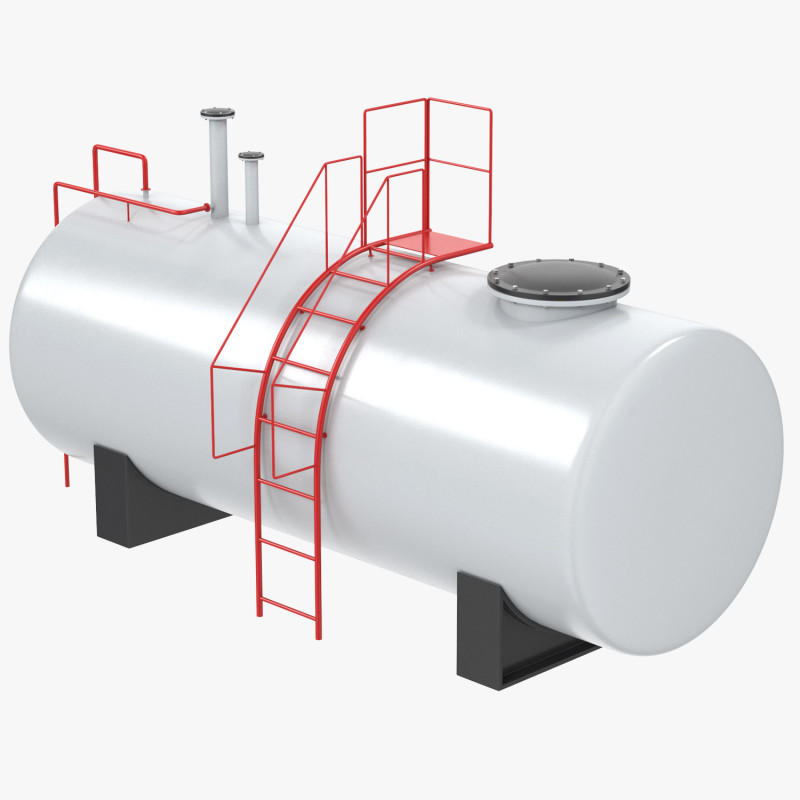 Industrial Tank PBR 3D Модель .c4d .max .obj .3ds .fbx .stl .blend