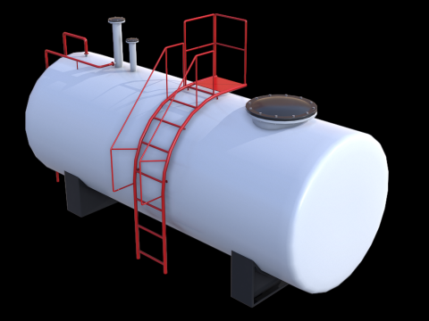 Industrial Tank PBR 3D Модель