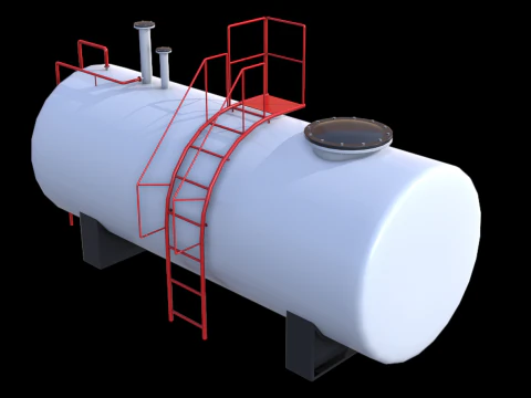 Industrial Tank PBR 3D Model