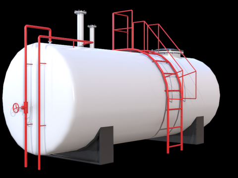 Industrial Tank PBR 3D Модель