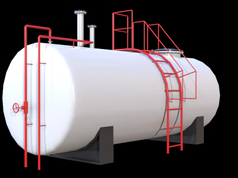Industrial Tank PBR 3D Model