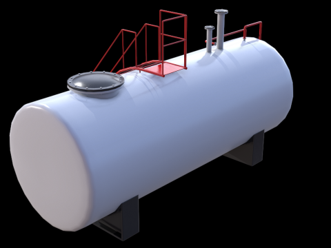 Industrial Tank PBR 3D Модель