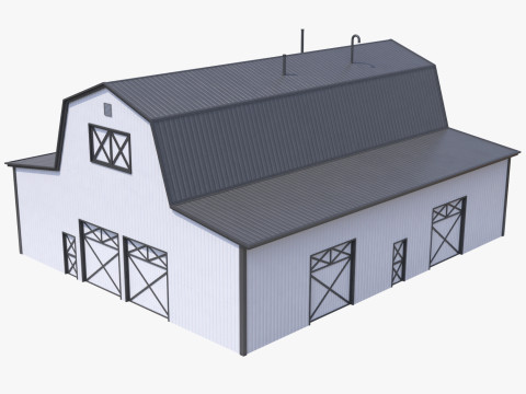 Farm Barn 19 PBR 3D 模型