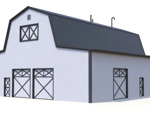 Farm Barn 19 PBR 3D Model