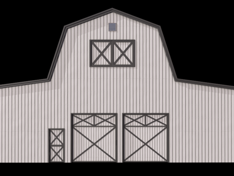 Farm Barn 19 PBR Model 3D