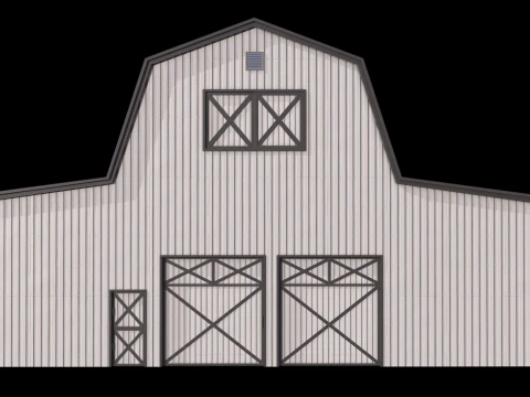 Farm Barn 19 PBR 3D Model