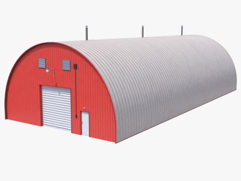 Red Farm Hangar 20 3D Model