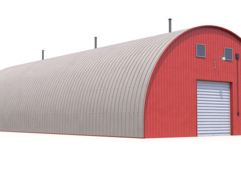 Red Farm Hangar 20 3D 模型