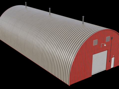 Red Farm Hangar 20 3D 模型