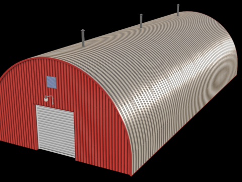 Red Farm Hangar 20 3D 模型