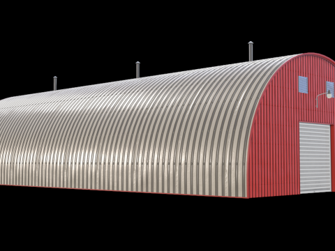 Red Farm Hangar 20 3D 模型