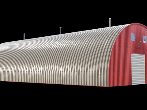 Ангар Красной Фермы 20 3D Модель