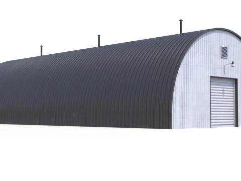 Hangar Industriel Modèle 3D