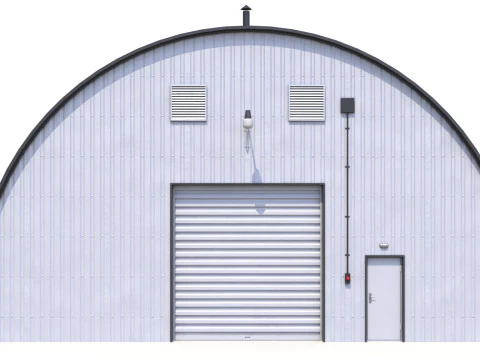 Hangar Industriel Modèle 3D