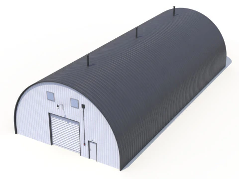 Hangar Industriel Modèle 3D