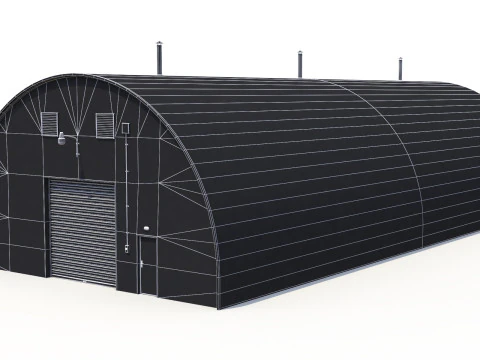 Hangar Industriel Modèle 3D