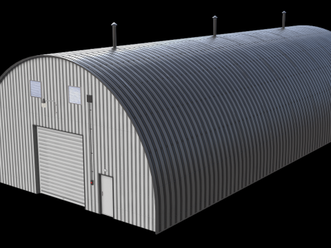 Industrial Hangar 3Dモデル