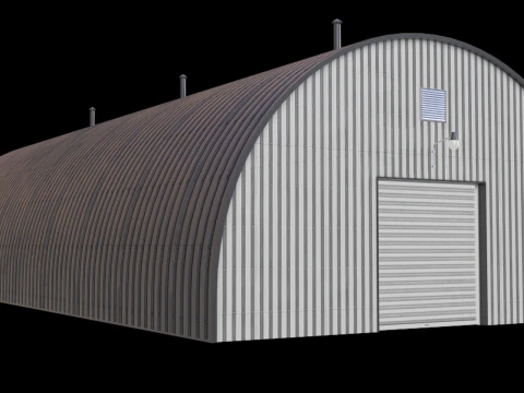 Hangar Industriel Modèle 3D