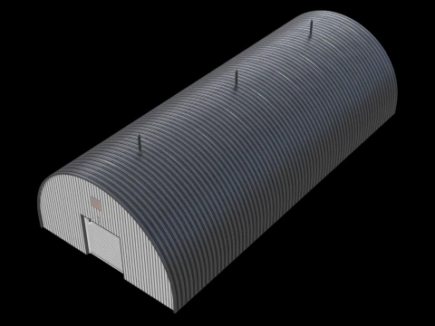 Hangar Industriel Modèle 3D