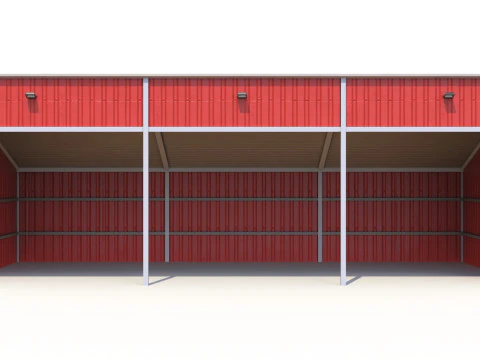 Silage Clamp 12 PBR 3D Model