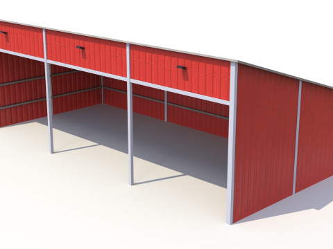 Silage Clamp 12 PBR 3D Model