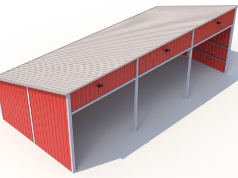 Silage Clamp 12 PBR 3D Model