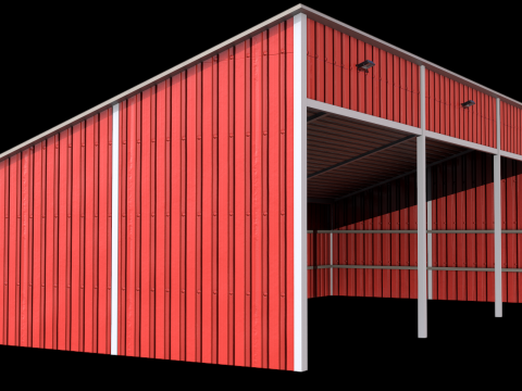 Silage Clamp 12 PBR 3D Model