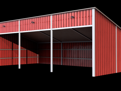 Silage Clamp 12 PBR 3D Model