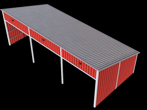 Silage Clamp 12 PBR 3D Model