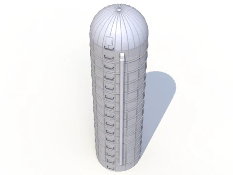 Farm Bunker Silo PBR 3D Model